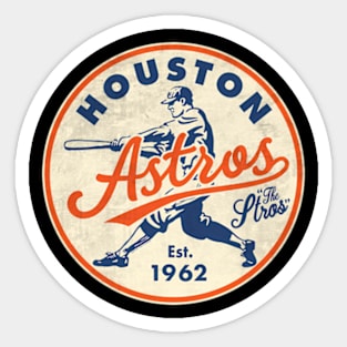 Old Houston Astros By Buck Sticker